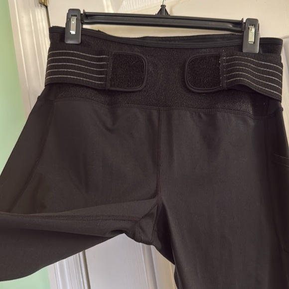 Tommie Copper Black Lower Back Support Leggings with Adjustable Straps Size L - Picture 4 of 12